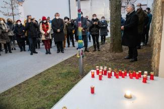 Gedenkfeier am Holocaustdenkmal