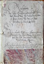 Rechnungsbuch der Rosenkranzbruderschaft vom Jahr 1671